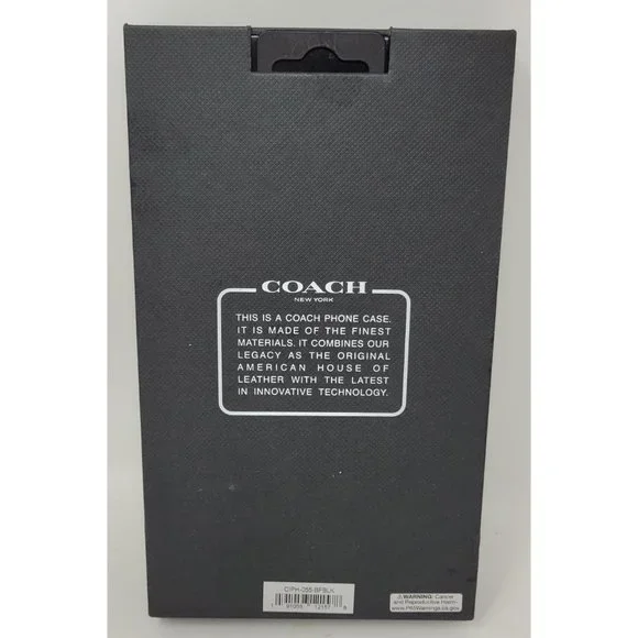 Coach Protective Case for Apple iPhone 12 Pro Max - Black/White Flowers - Picture 2 of 3